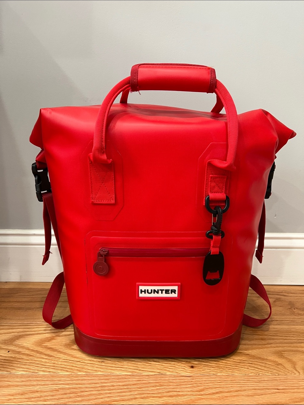Hunter for Target Red Roll-Top Waterproof Backpack Cooler